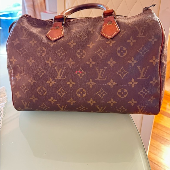 Authentic Louis Vuitton Monogram Speedy 30 Hand Boston Bag  Preowned - Picture 2 of 16